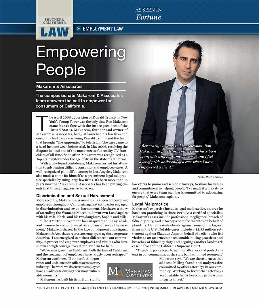 Article about Makarem & Associates on Fortune Magazine